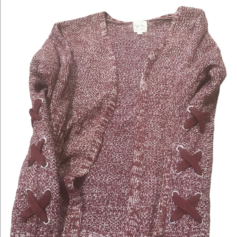 Hippie Rose Long Sleeve Knit Cardigan Sweaters Open Front Fall Outwear Coat.